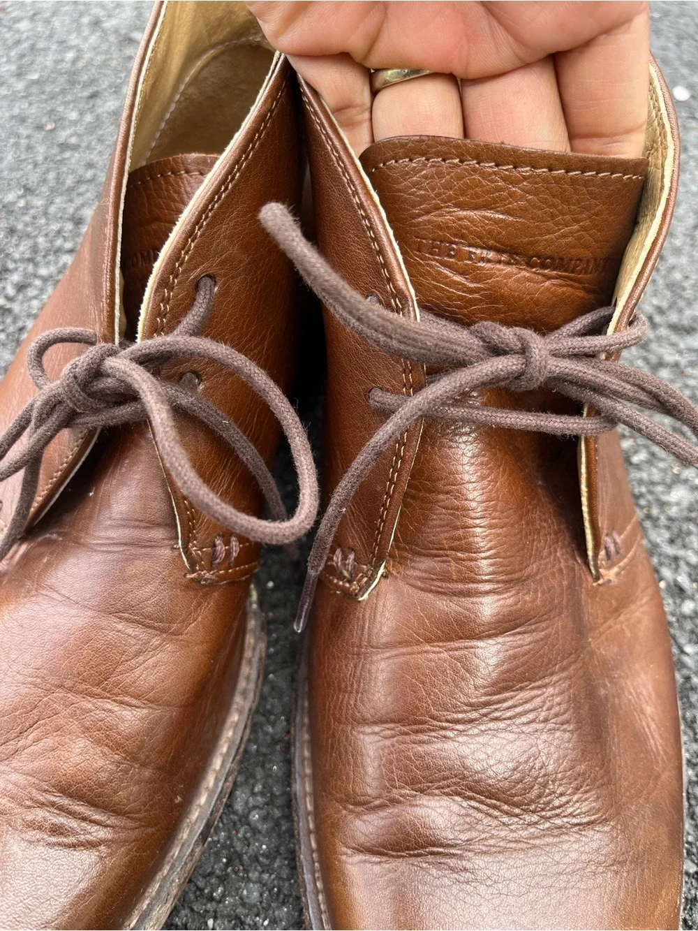 Frye Men's Phillip‎ Chukka Boots Leather Ankle Lace Up Cognac Brown 3487533